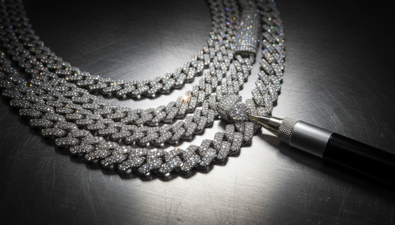 Jaxxon Iced Out Chains vs Moissanite: What "Diamond Simulant" Actually Means