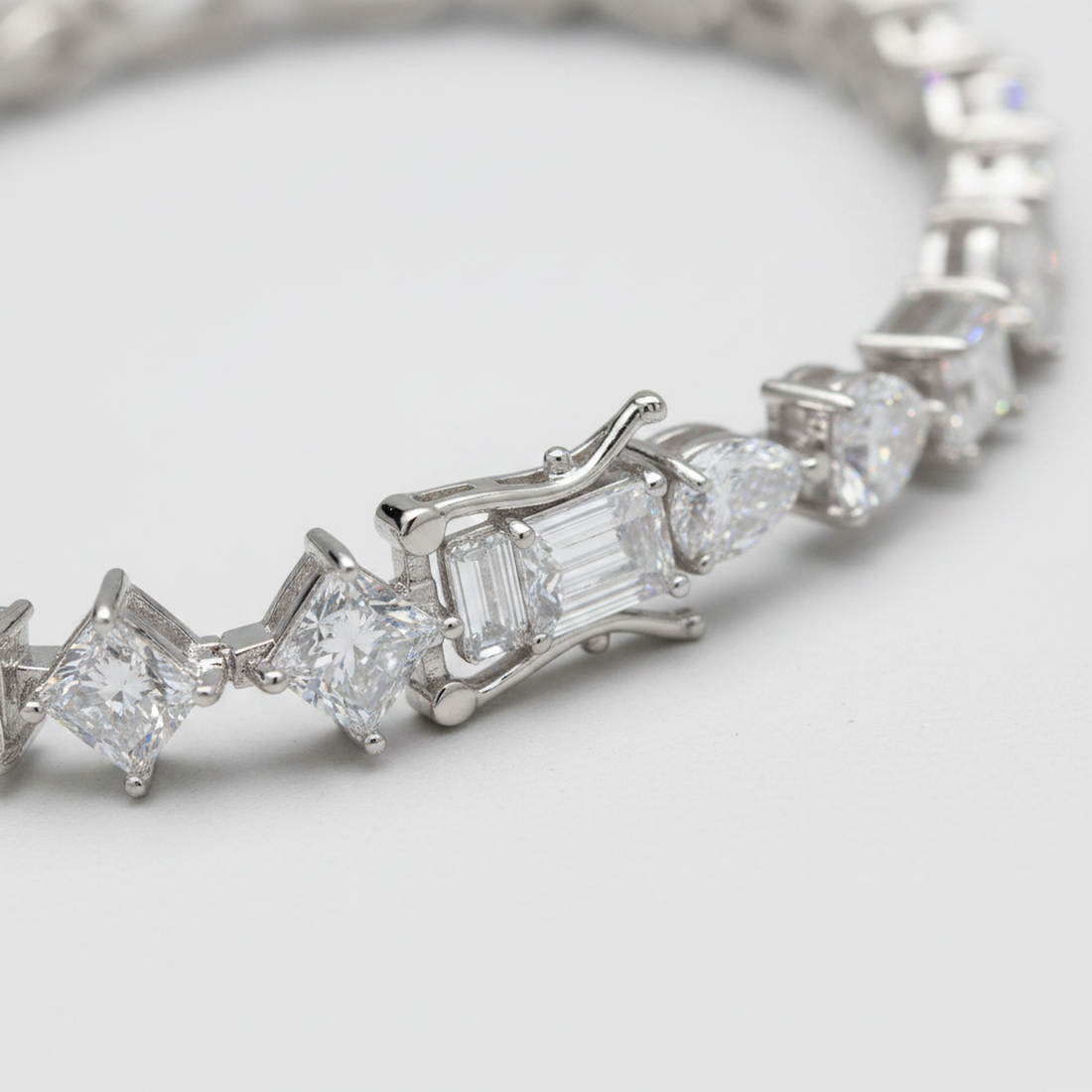 Iced Fancy-Cut Tennis Bracelet — image 4