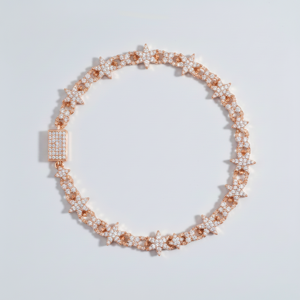 Iced Star Link Chain — image 3
