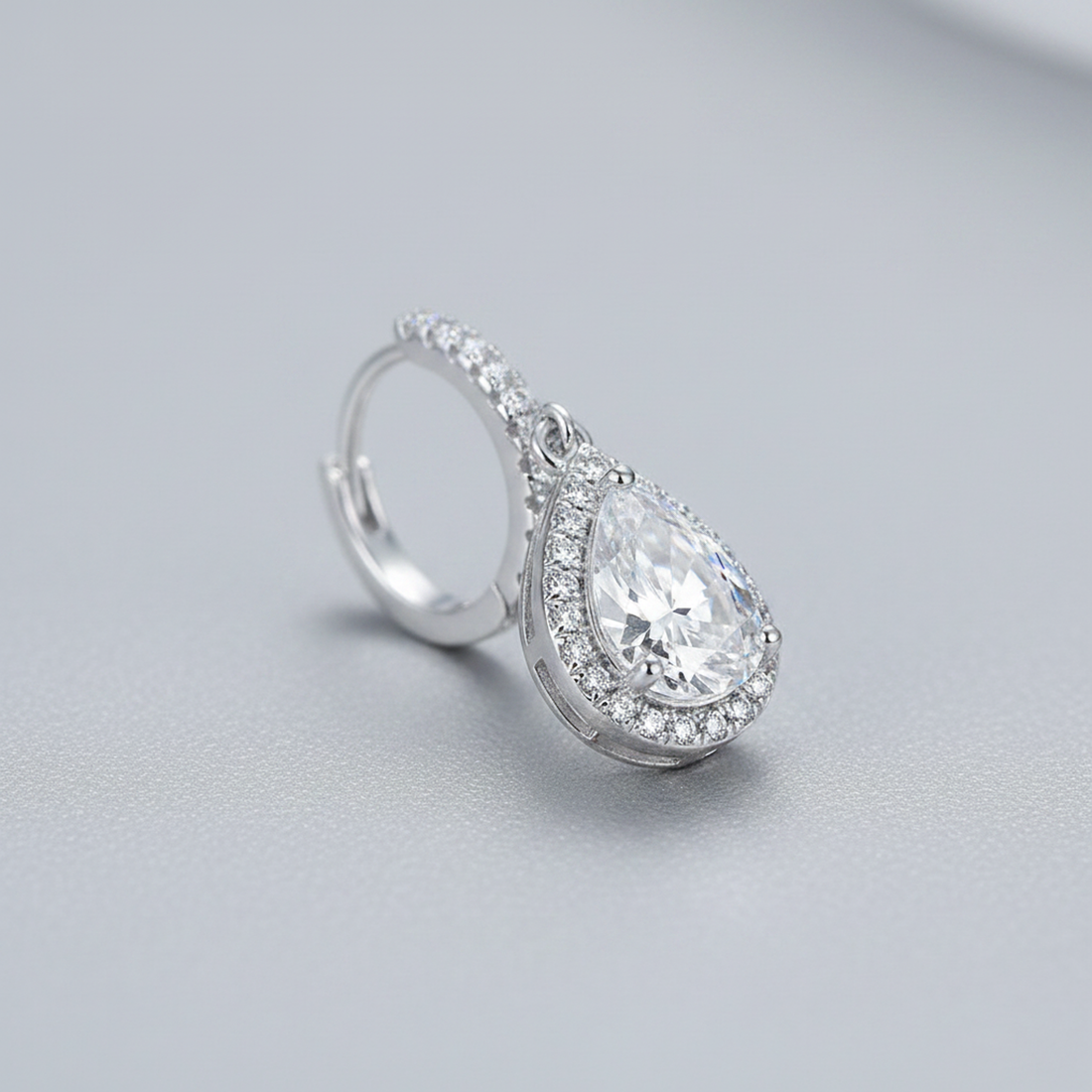 Teardrop Huggie Hoops — image 2