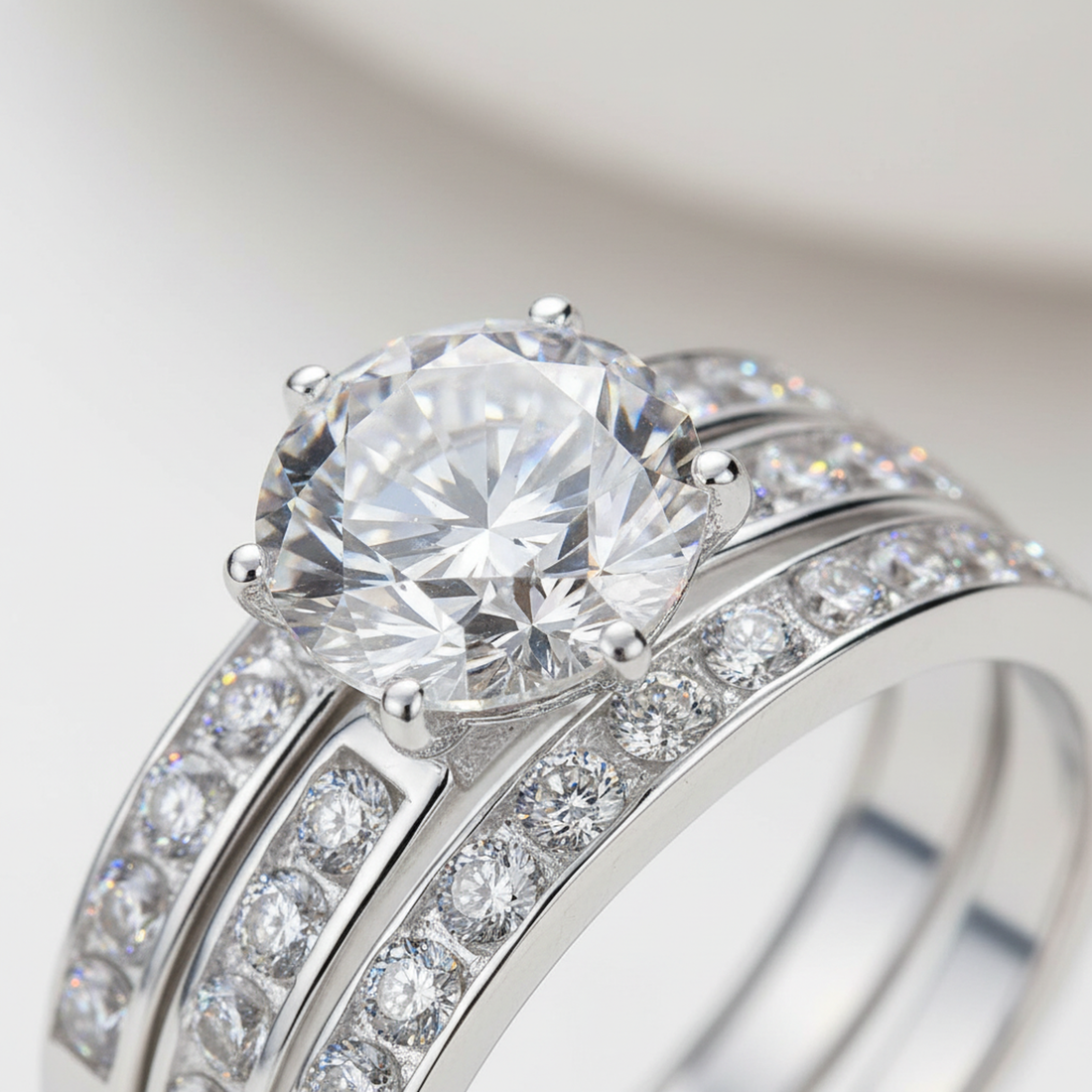 Moissanite Bridal Set — image 2