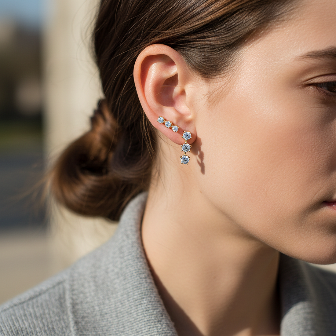 Three-Stone Studs — image 3