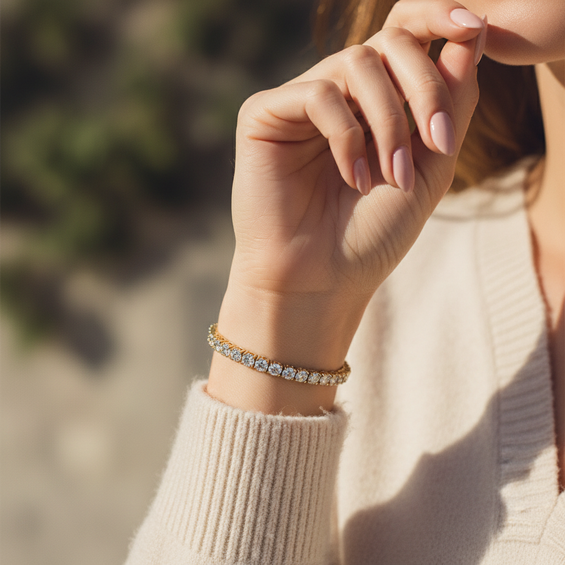 Gold Tennis Bracelet — image 4
