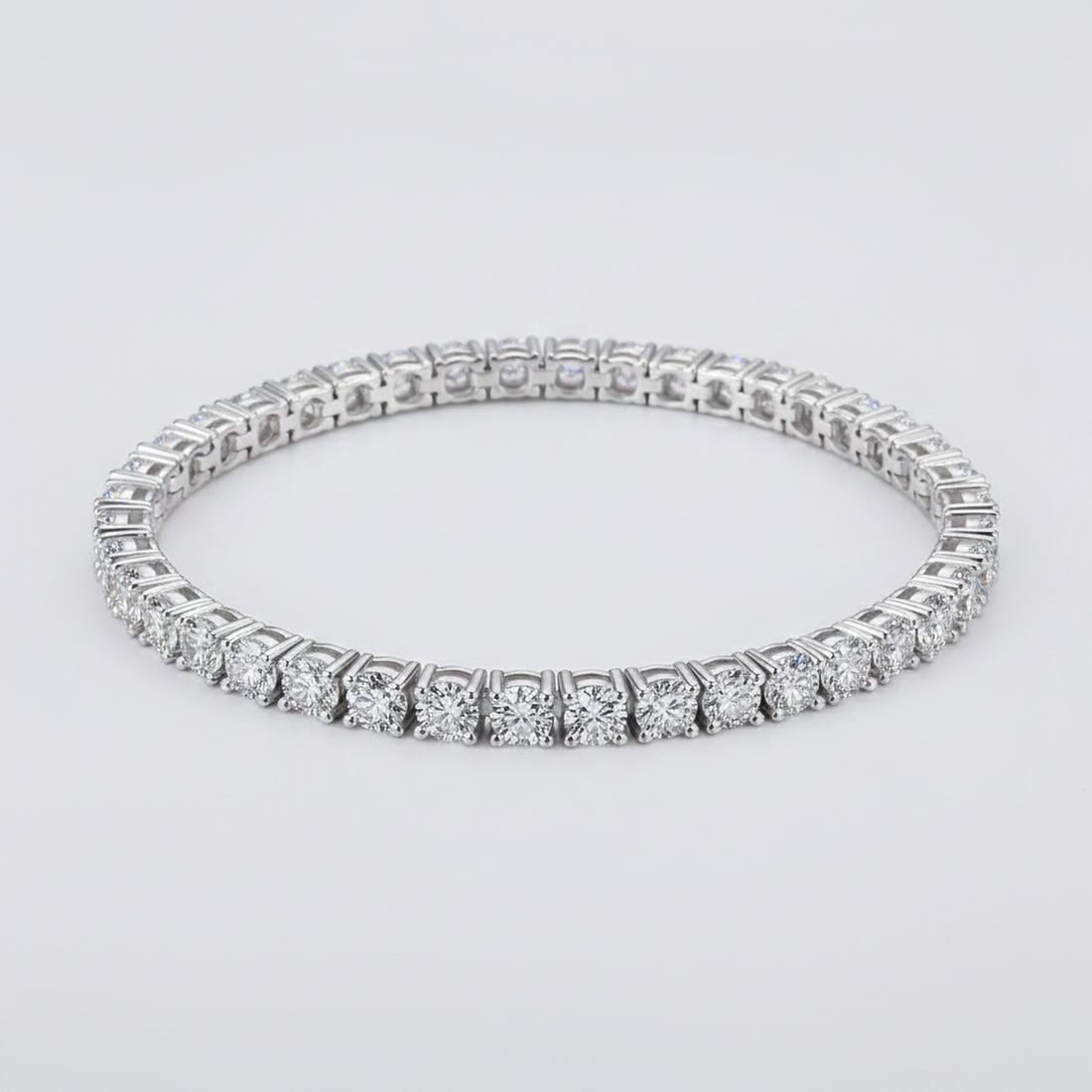 4mm Yellow Gold Tennis Bracelet — image 1