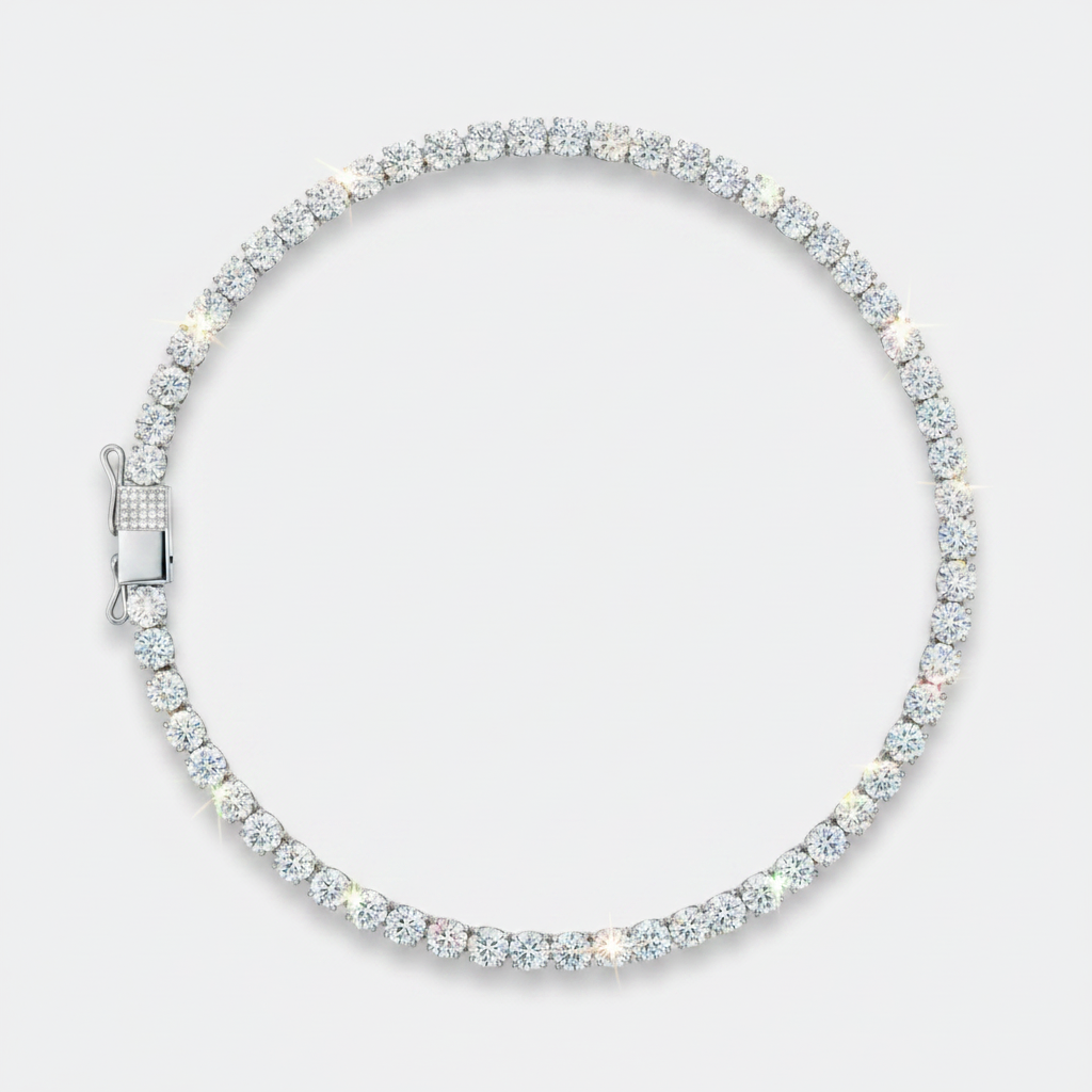 Round-Cut Tennis Chain — image 3
