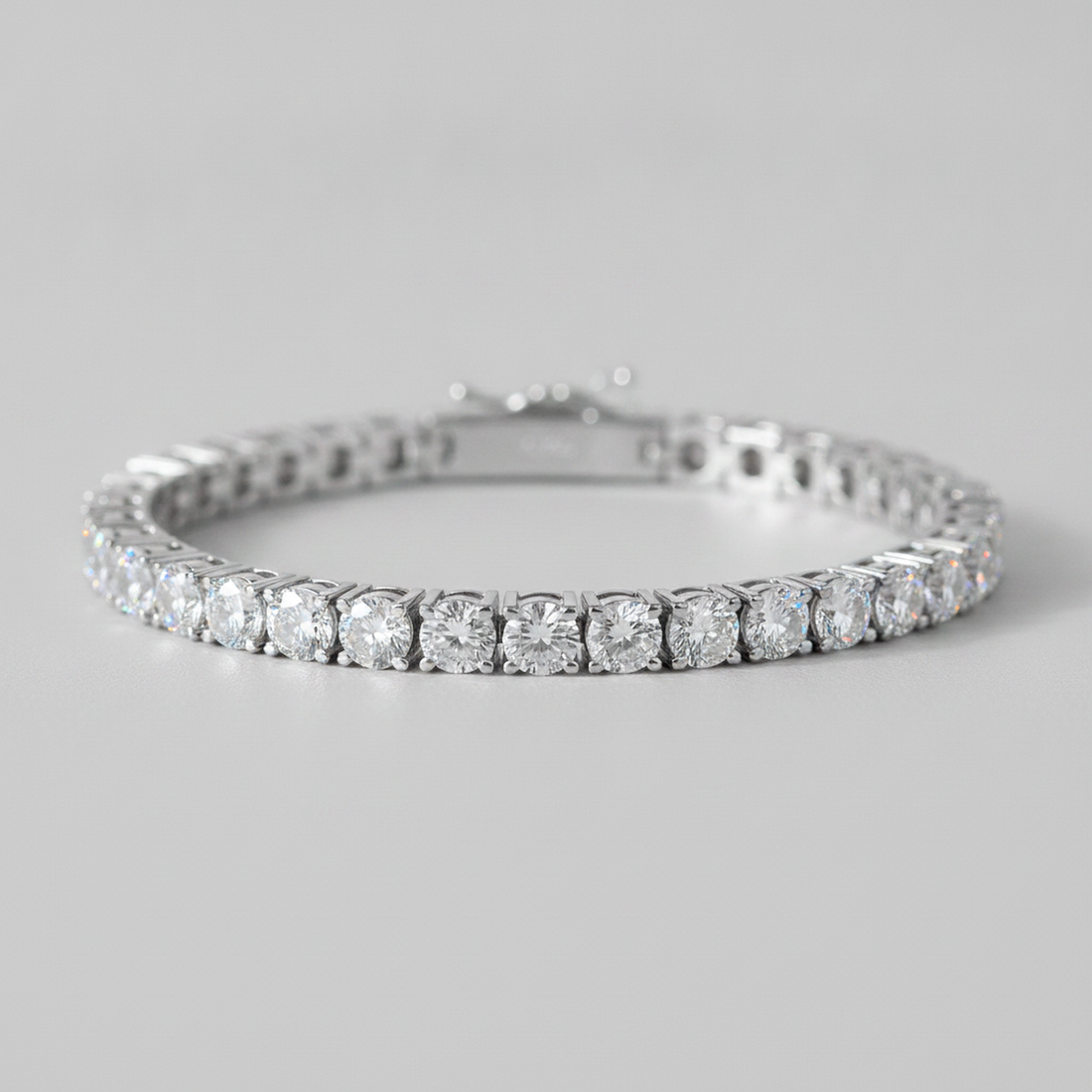 4mm Yellow Gold Tennis Bracelet — image 2
