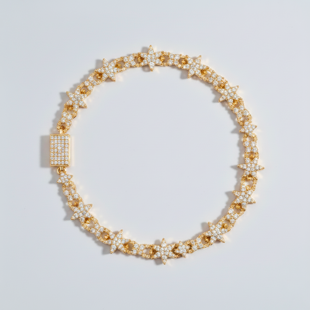 Iced Star Link Chain — image 2