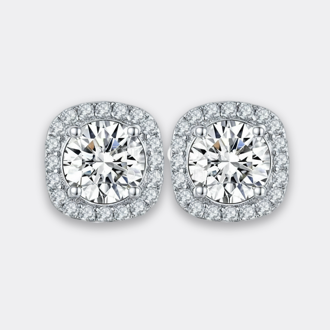 Round Halo Studs — image 1