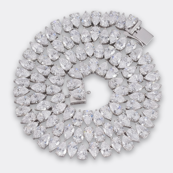 Pear-Cut Tennis Chain