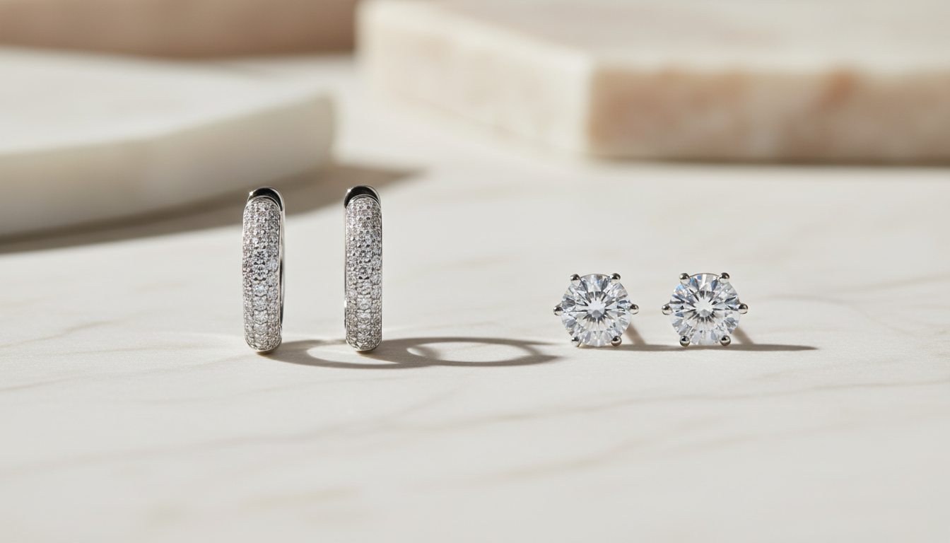 Moissanite Hoops vs Studs: Which Pair to Buy First