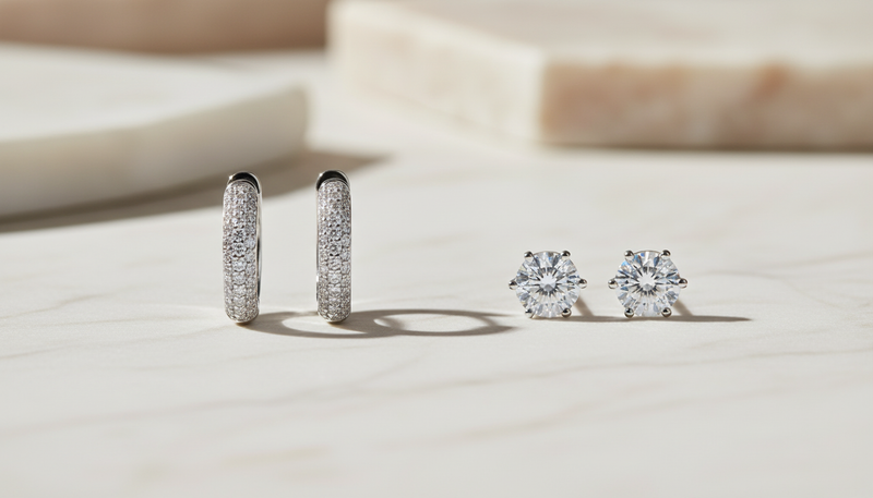 Moissanite Hoops vs Studs: Which Pair to Buy First
