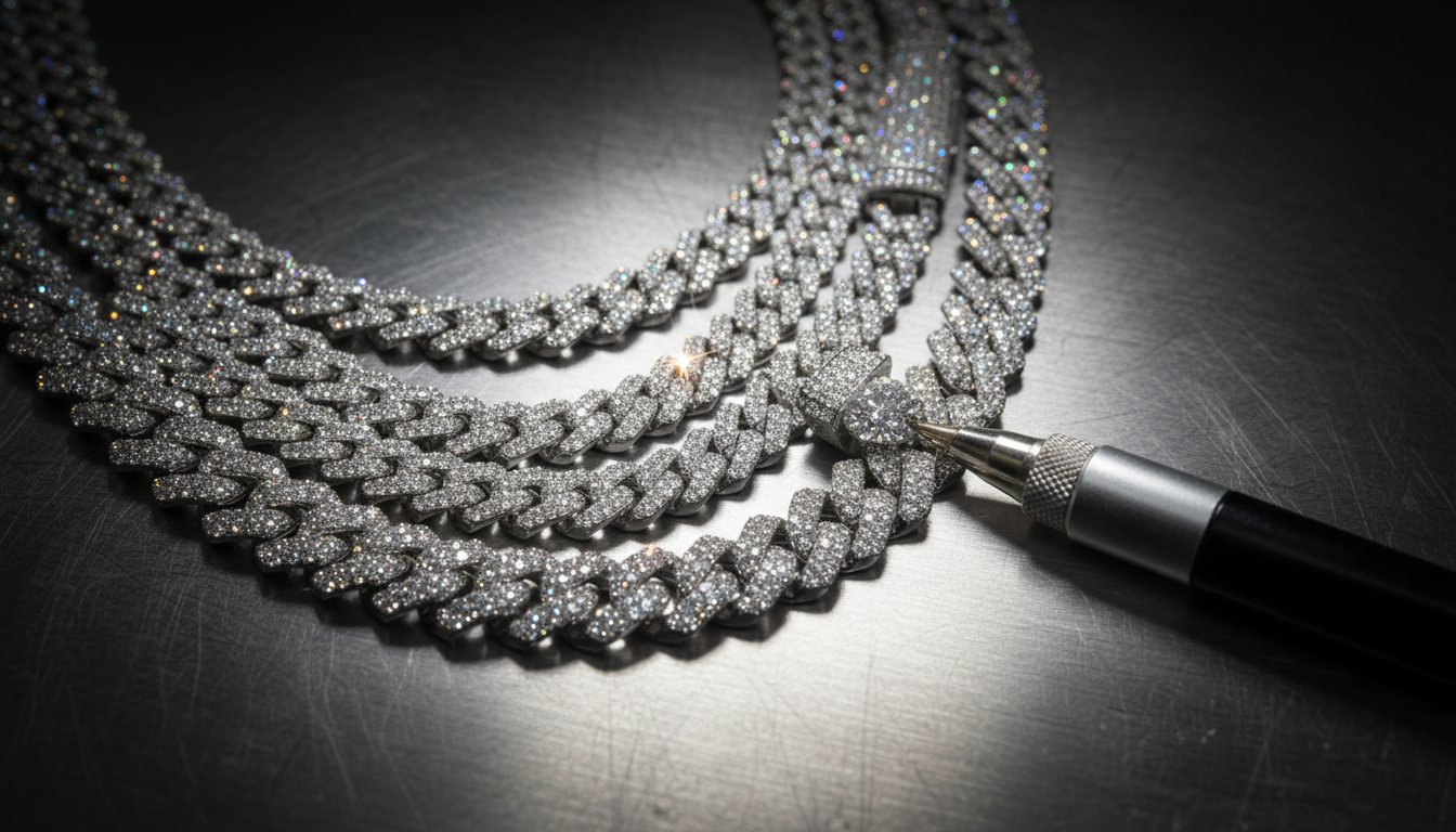 Jaxxon Iced Out Chains vs Moissanite: What "Diamond Simulant" Actually Means