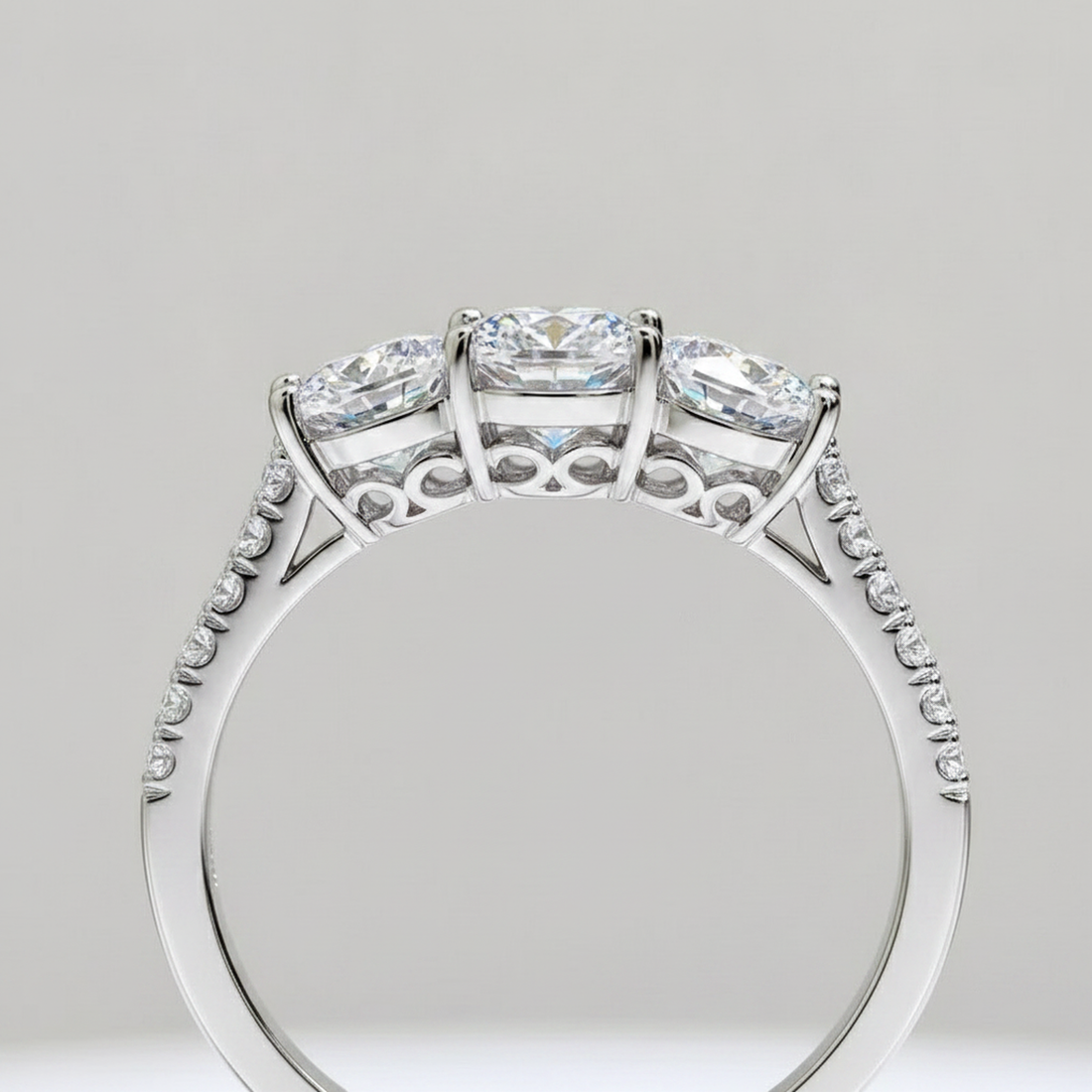 Black Moissanite Eternity Band — image 3