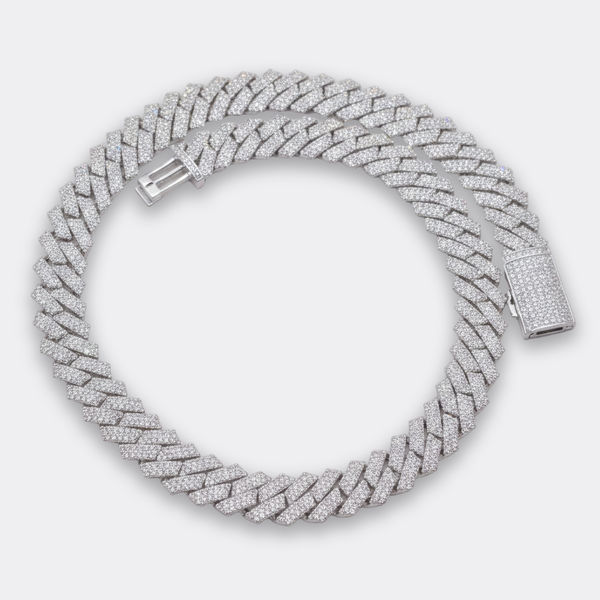 14mm Two-Tone Cuban Necklace