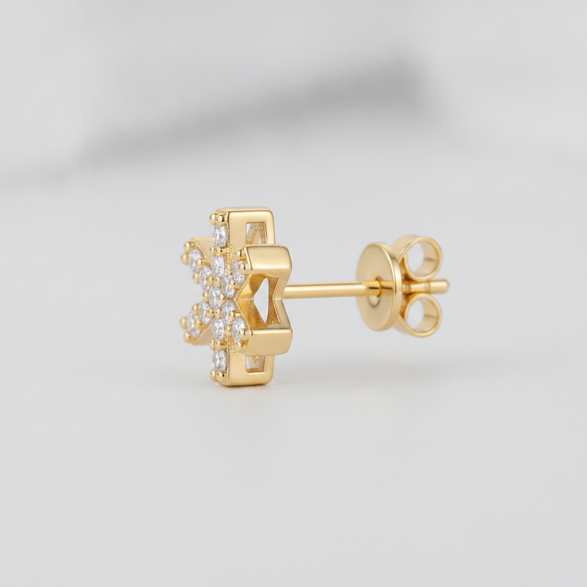 Gold Cluster Studs detail