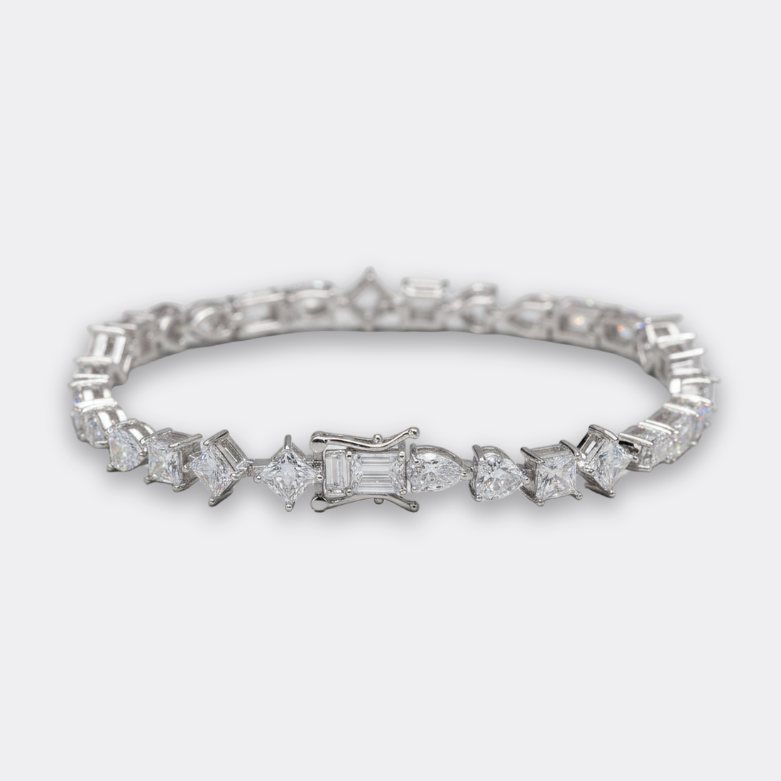 Iced Fancy-Cut Tennis Bracelet — image 1