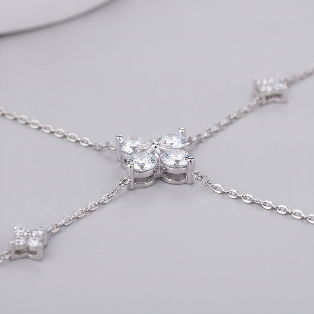 Cross & Clover Charm Bracelet — image 2
