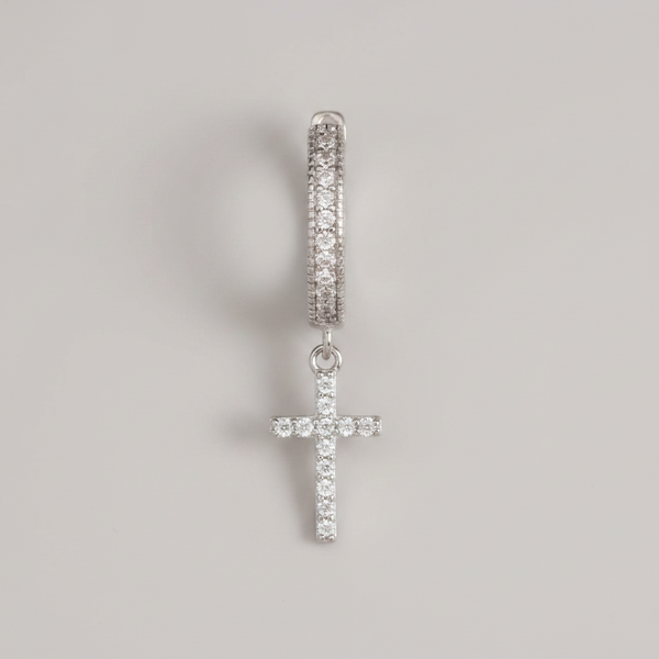 Iced Cross Studs