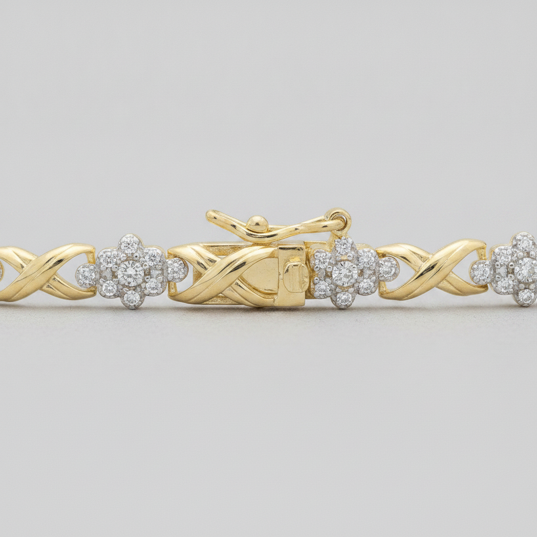 9K Gold Tennis Bracelet — image 2