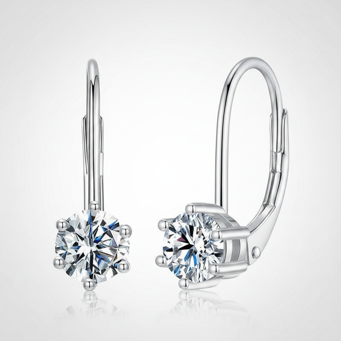 Moissanite Drop Earrings — image 1