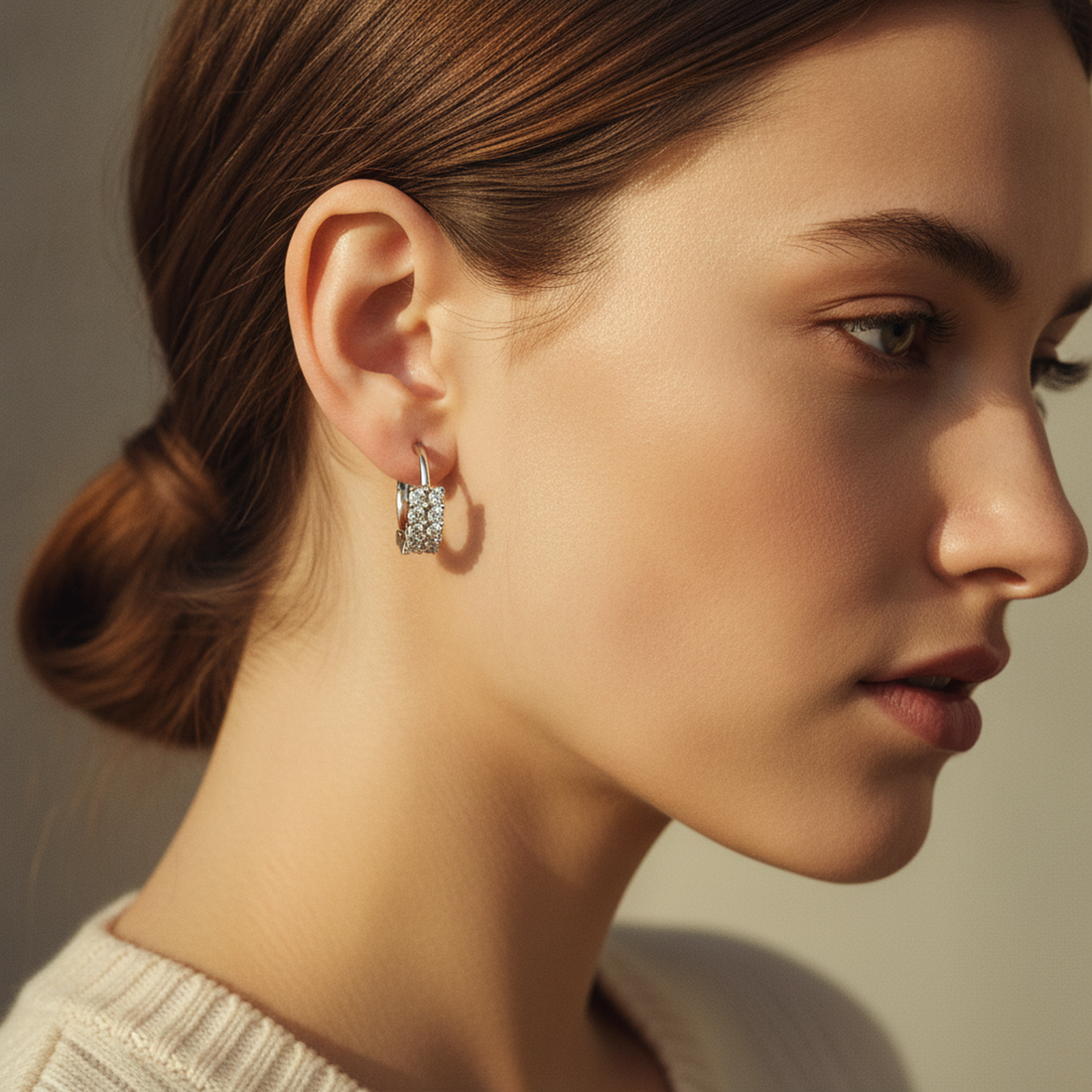 Gold Drop Hoops — image 3