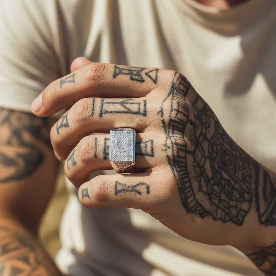 Iced Signet Ring — image 3