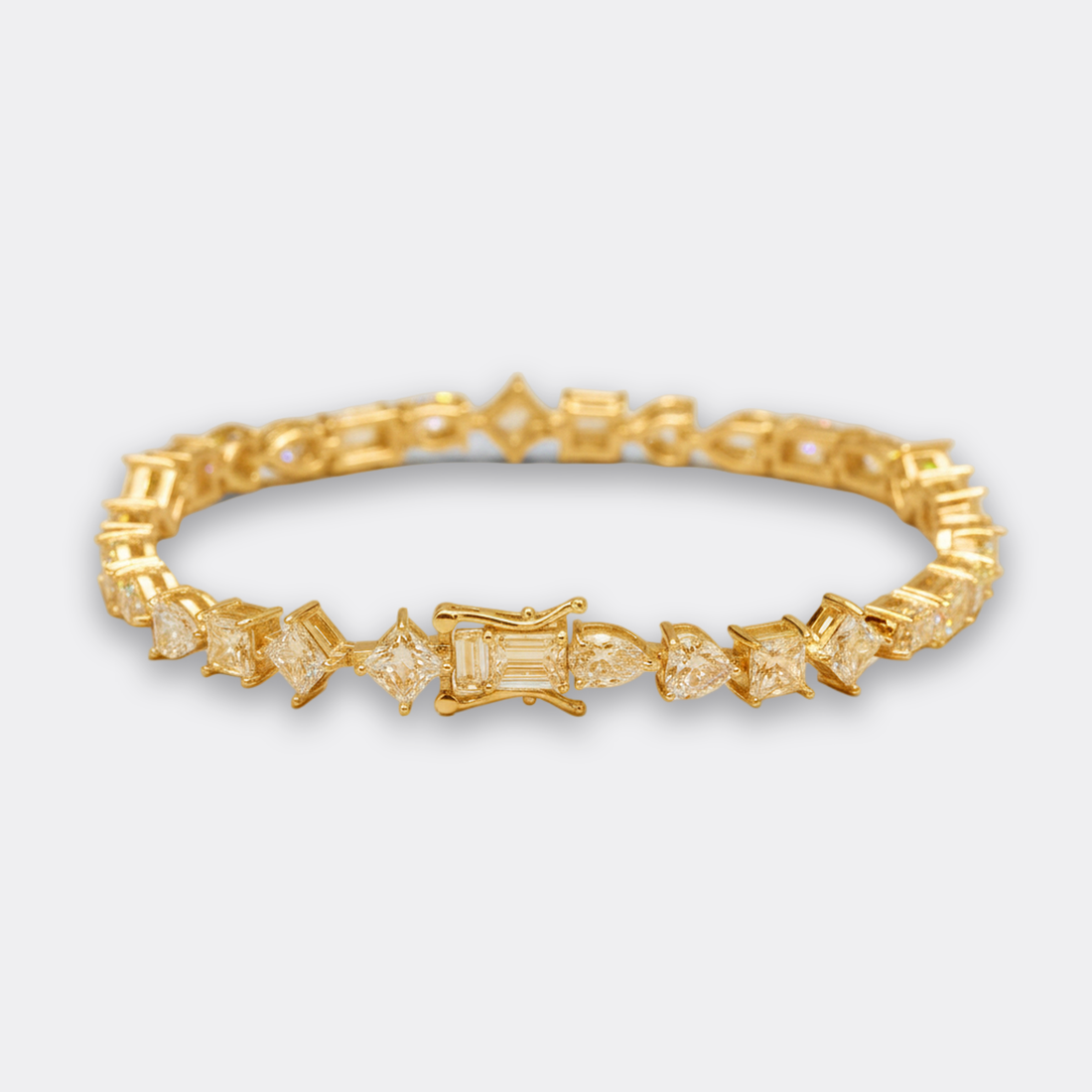 Iced Fancy-Cut Tennis Bracelet — image 2