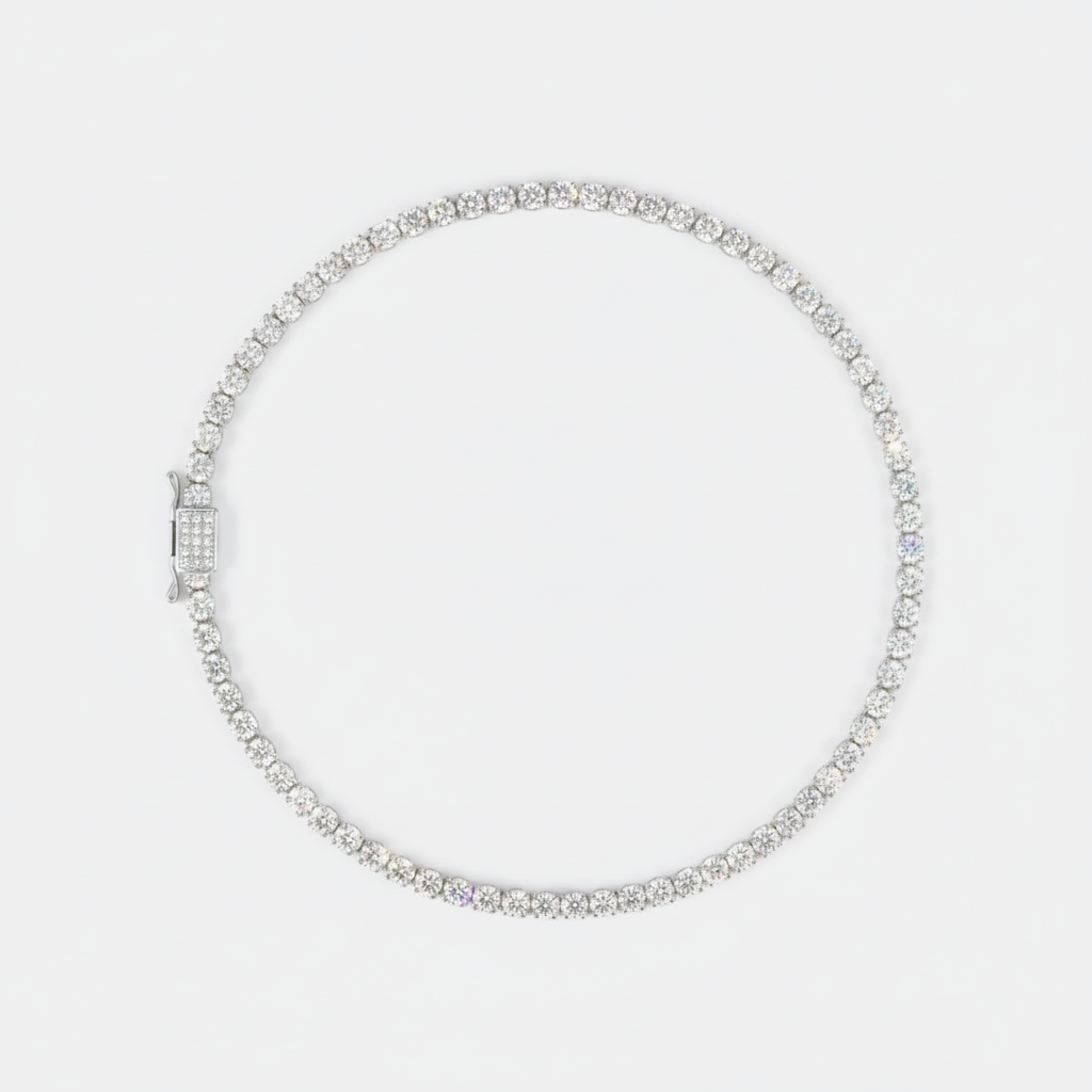 Round-Cut Tennis Chain — image 1