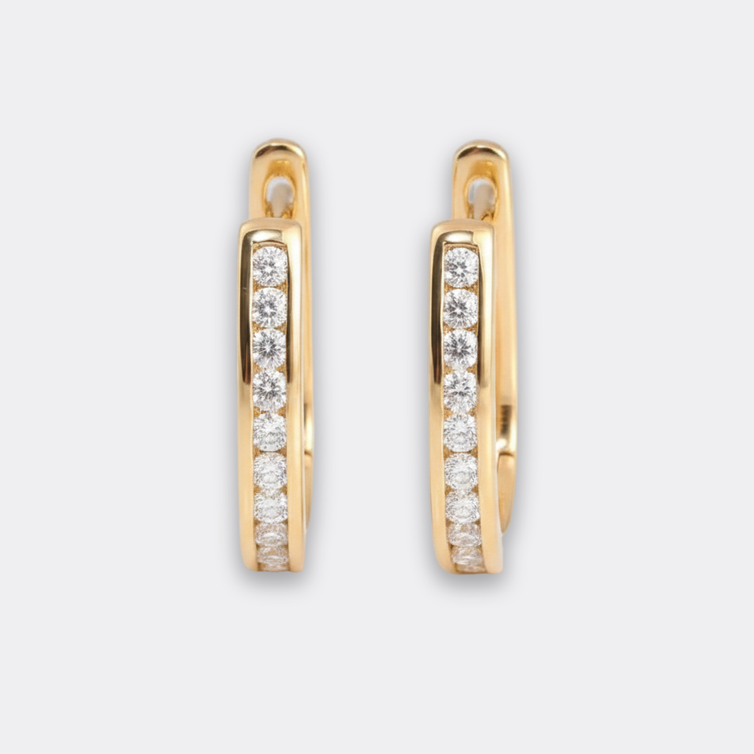 Gold Huggie Hoops — image 1