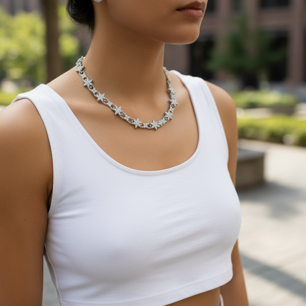 Iced Star Link Chain — image 5