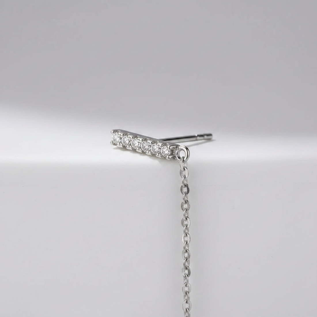 Three-Stone Drop Earrings — image 2
