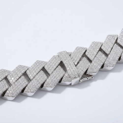 20mm Iced Cuban Bracelet detail