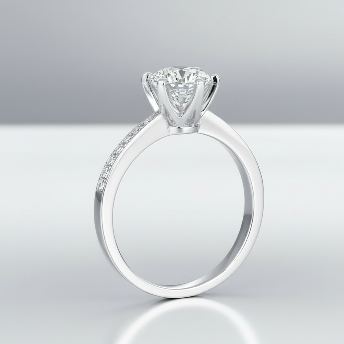 1.5ct Round Solitaire Ring — image 2