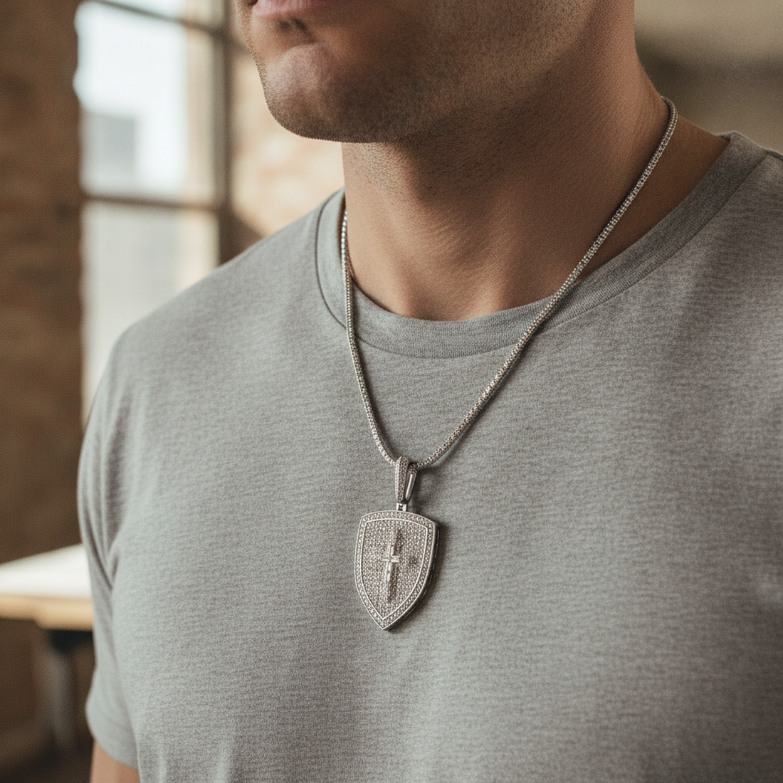 Iced Cross Pendant — image 3
