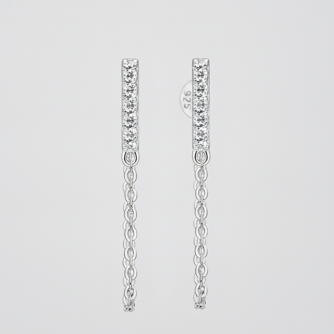 Three-Stone Drop Earrings — image 1