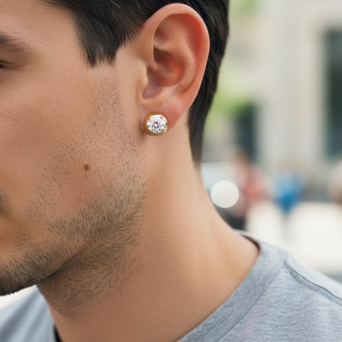 Iced Square Stud Set — image 3