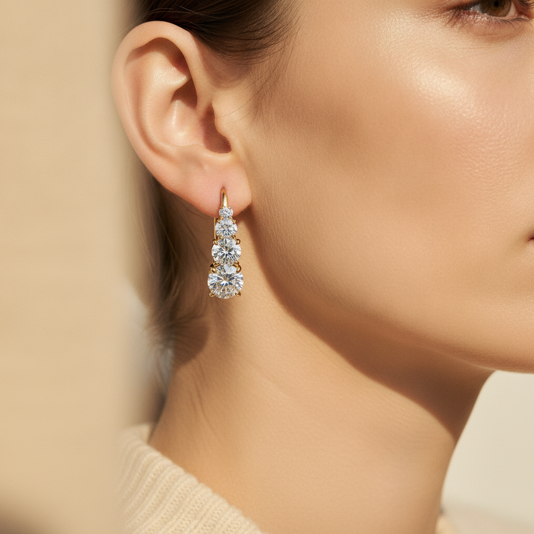 Gold Heart Studs — image 3