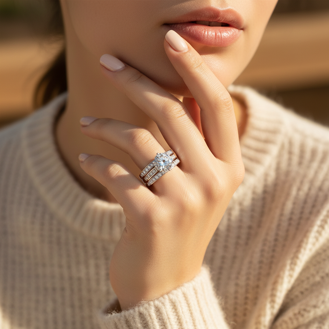 Moissanite Bridal Set — image 4