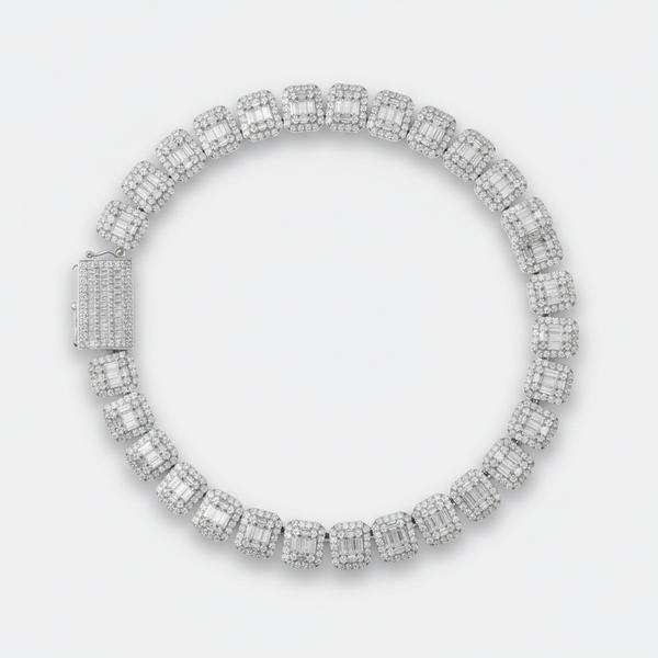 15mm Baguette Cuban Chain