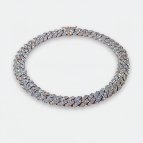 14mm Two-Tone Cuban Link detail
