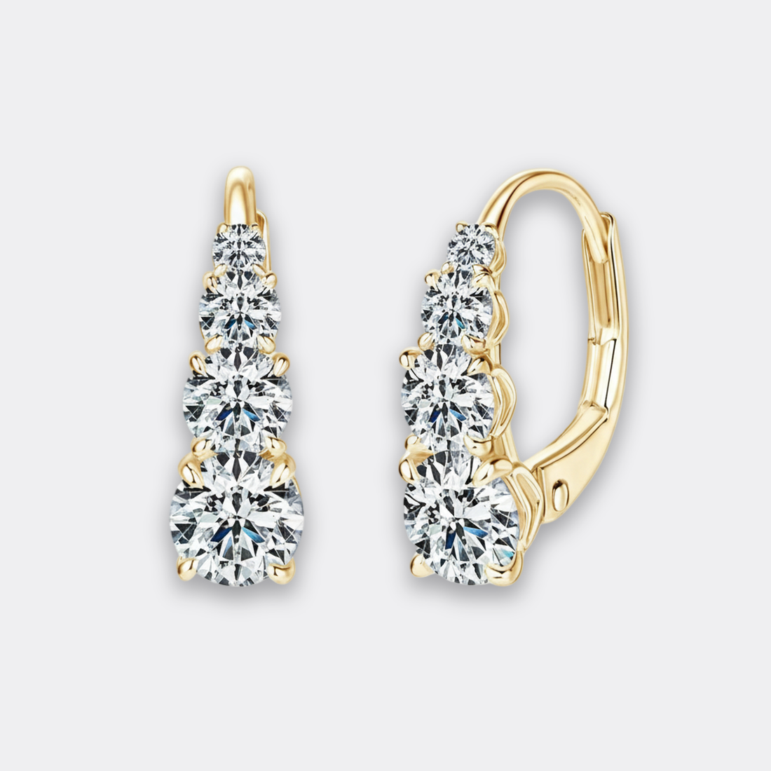 Gold Heart Studs — image 1