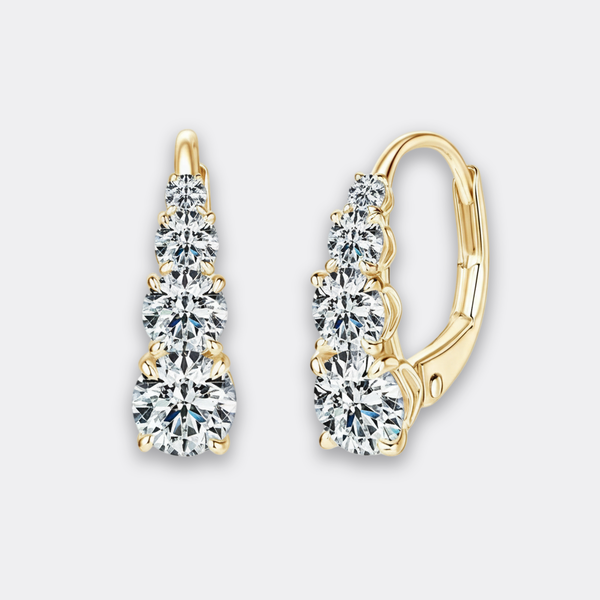 Gold Heart Studs