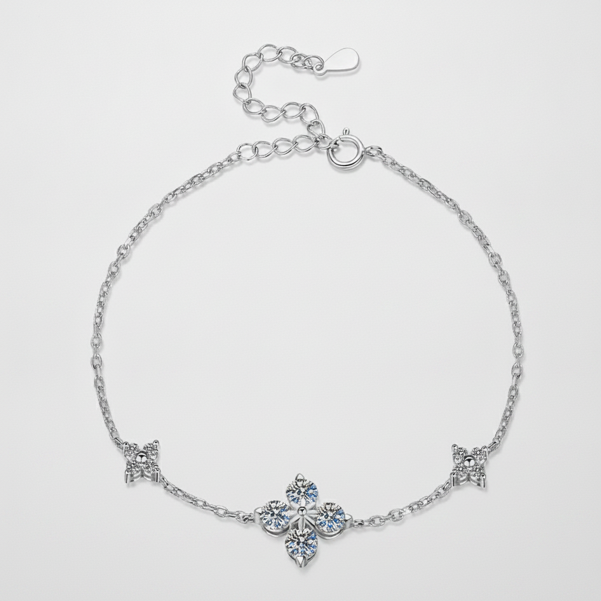 Cross & Clover Charm Bracelet