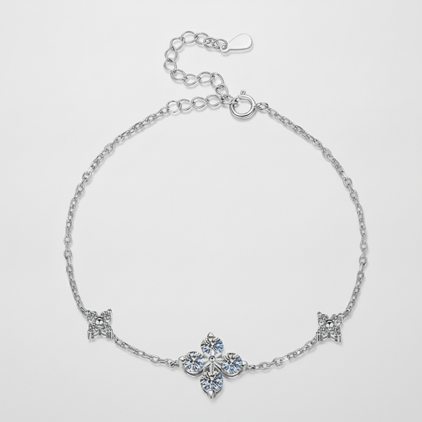 Cross & Clover Charm Bracelet