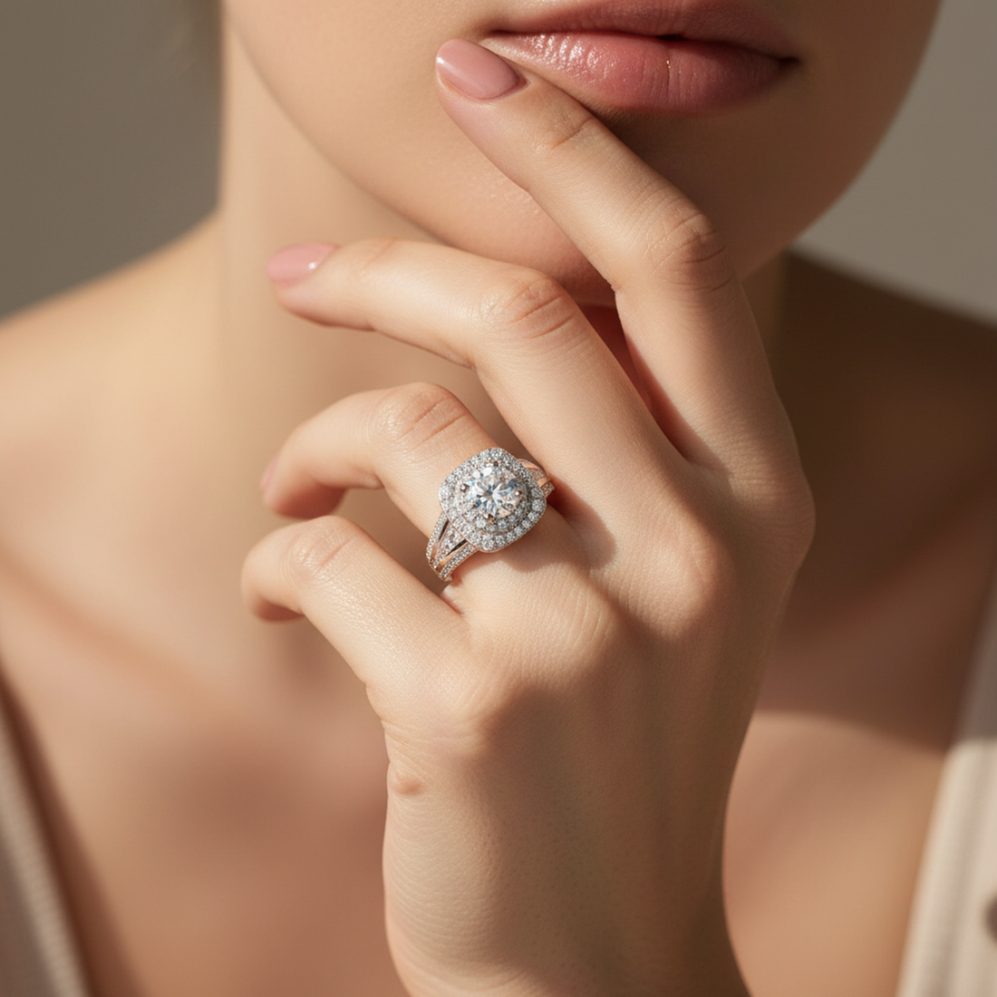 Round Halo Ring — image 4