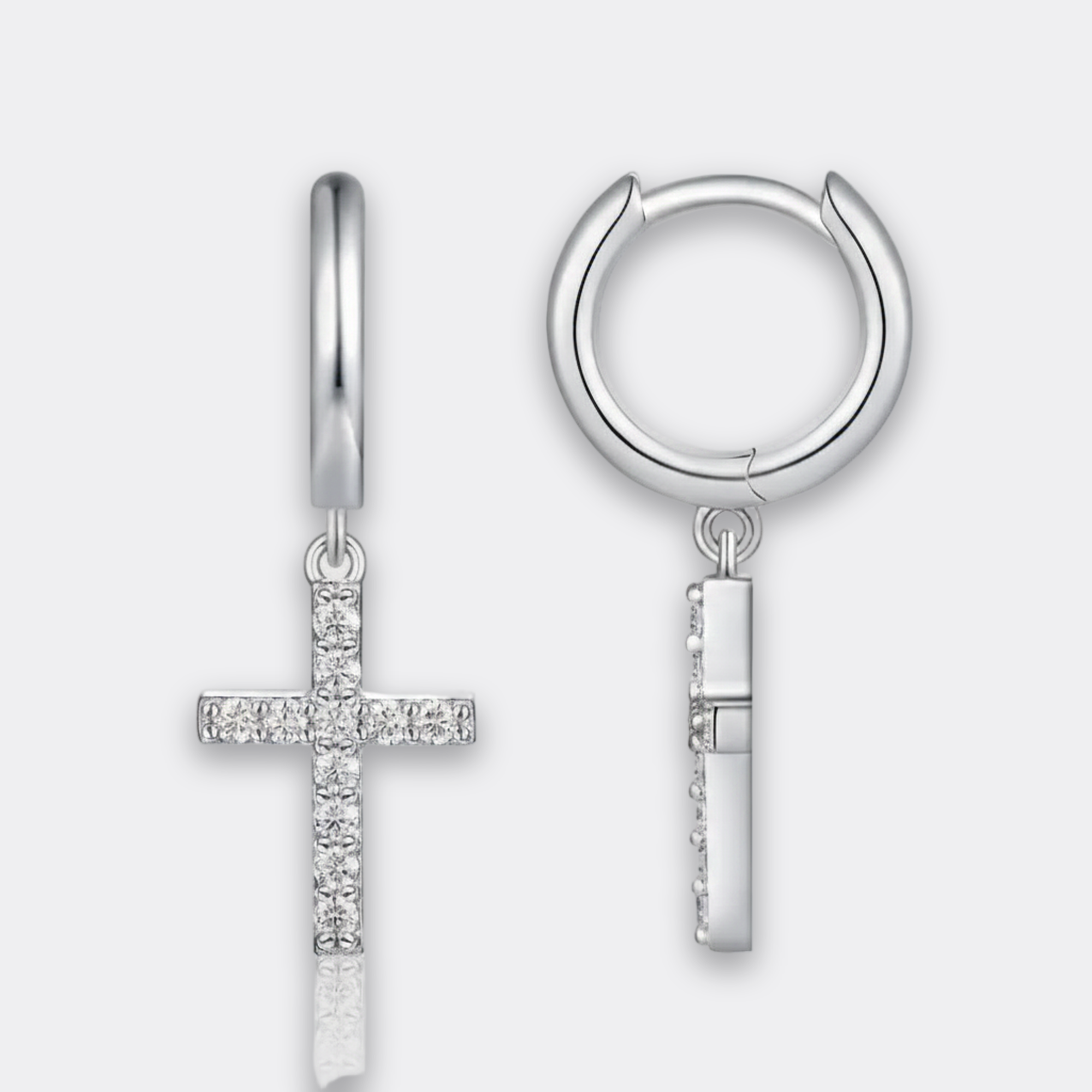 Cross Drop Hoops