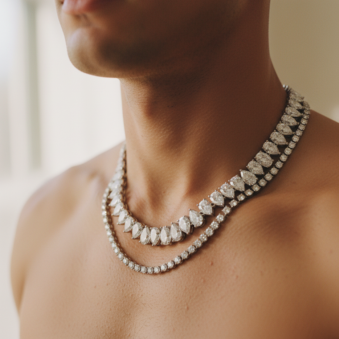 Pear-Cut Tennis Chain — image 3