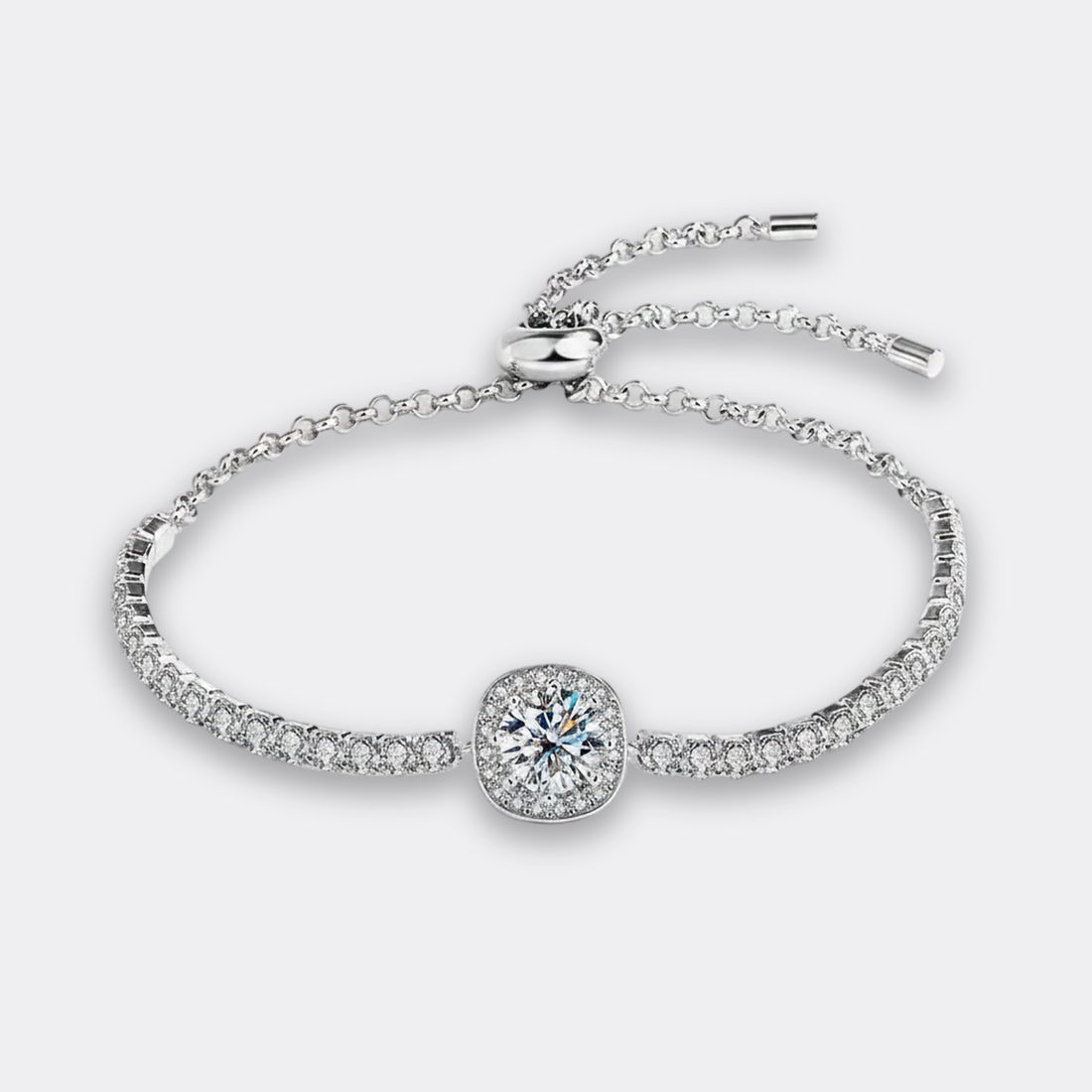 Sterling Silver Tennis Bracelet — image 1