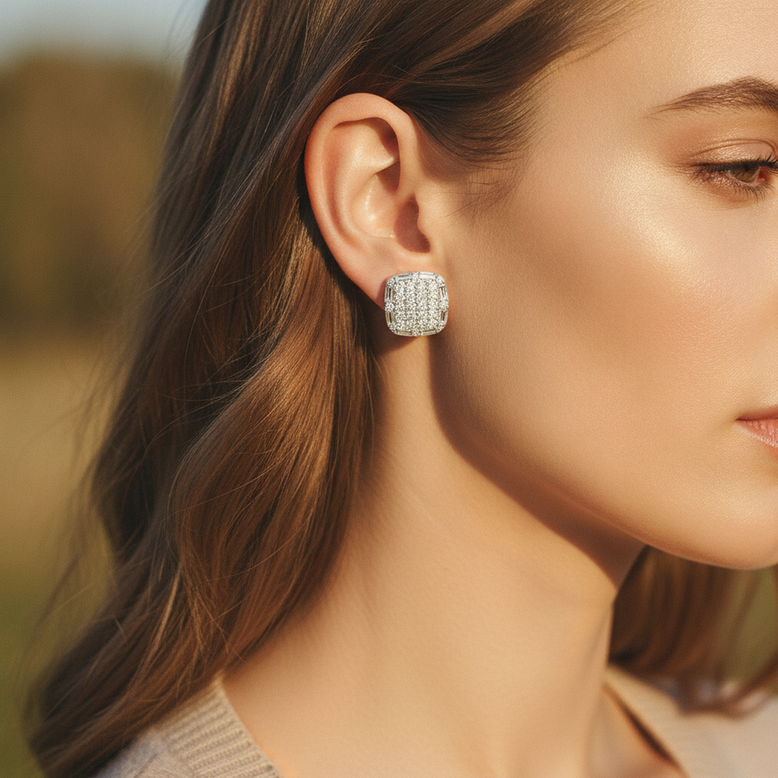 Round Solitaire Studs — image 3