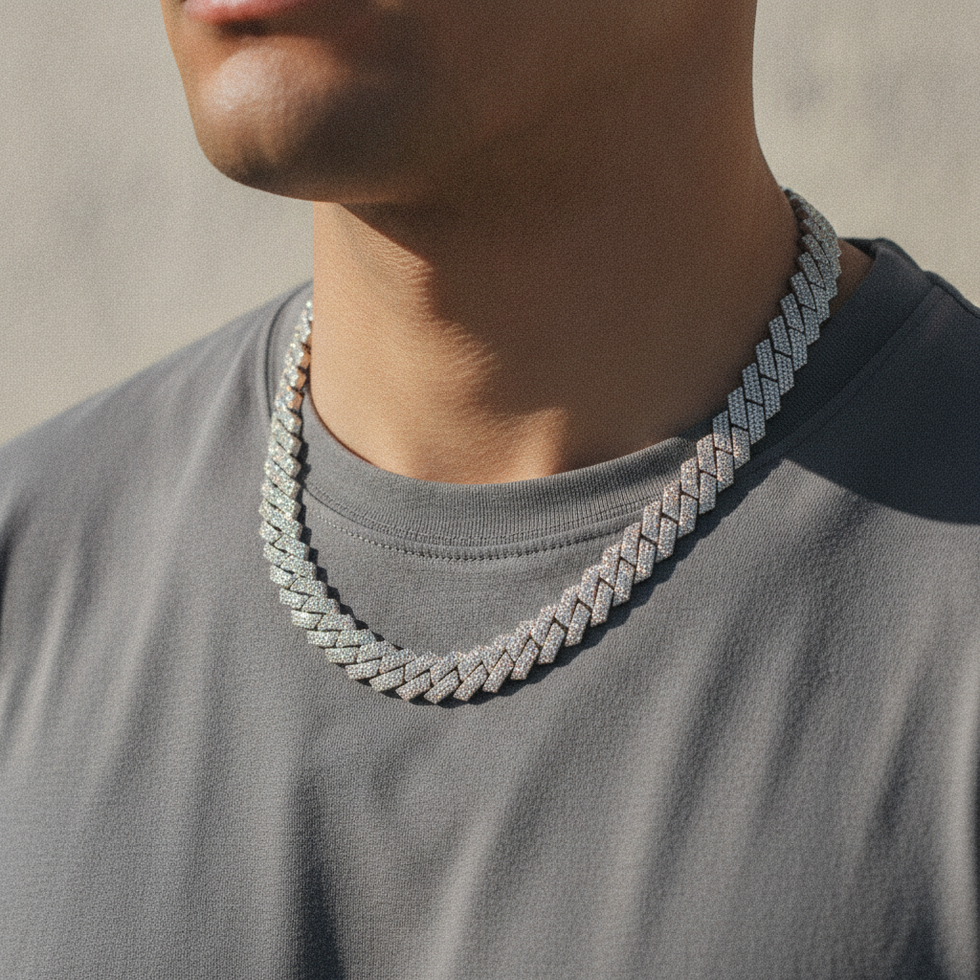 18mm Iced Cuban Chain worn